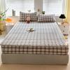 Sleeping Grid Skin Friendly Pure Cotton Thick Bed Sheet