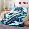Demon Slayer 2D Flat Pattern Flannel Blanket High quality All Seasons Warmth and Comfort Perfect for Christmas Gifts.NMT0928544