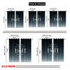 2pcs 2D flat printing Curtains My God Turns Darkness Light Polyester Without Electricity Festive Curtains for Holiday Decor