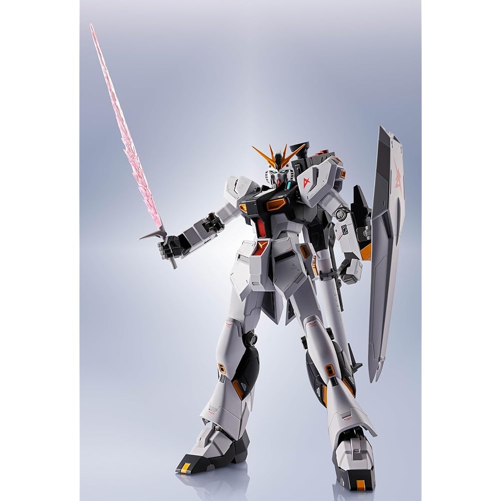 TAMASHII NATIONS METAL ROBOT SPIRITS Mobile Suit Gundam: Char's Counterattack Nu Gundam, approximately 150mm, ABS, die-cast, and PVC pre-painted actio
