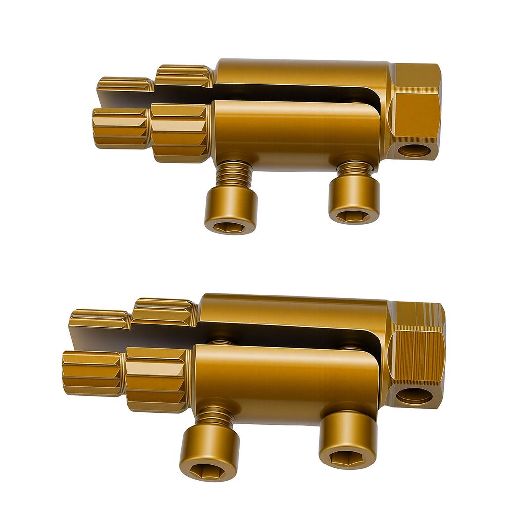2 Set Broken Pipe Thread Extractor Tool Alloy Steel Pipe Nipple Remover Set for 1 2 3 4 1 Inch Pipe
