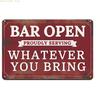 2D Flat Decorative Iron Metal Sign Featuring Vintage Pattern and Protective Coating for Various Settings