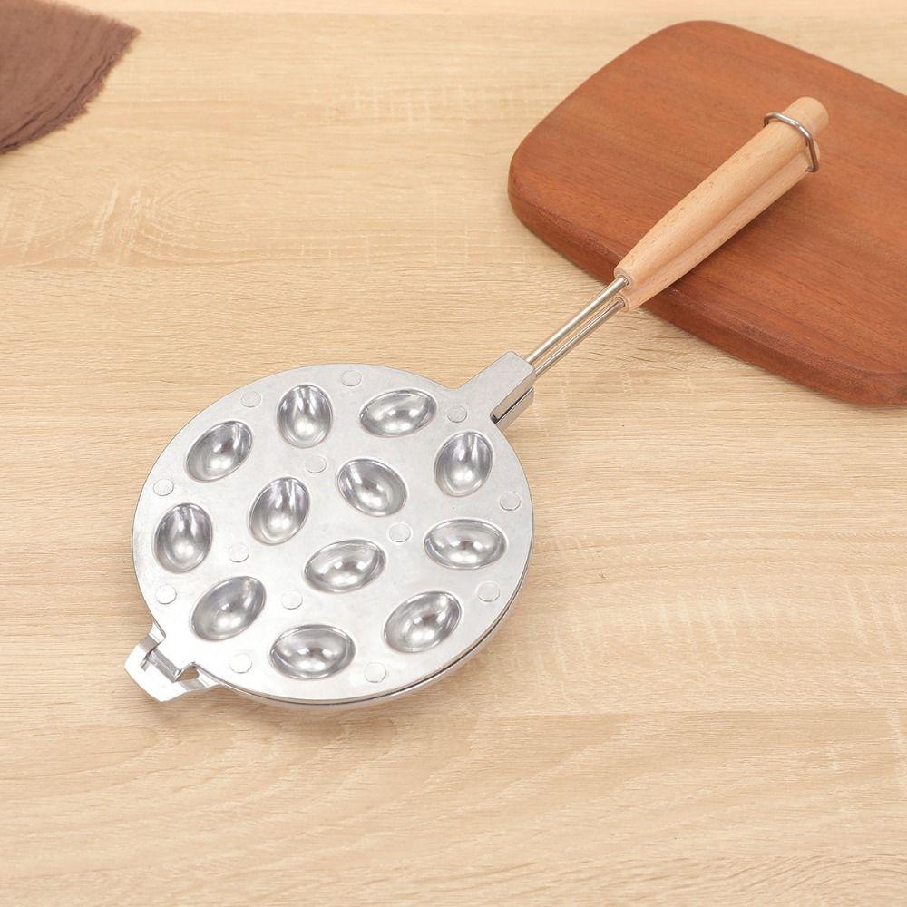 7/12/16 Holes Walnut Cookie Mold Long Handle Double-Sided Walnut Cookie Maker Heat-resistant Durable Mini Muffins Baking Mold