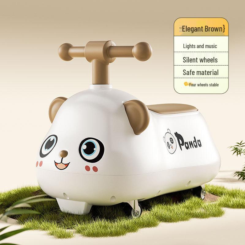 

Многофункциональный планер в стиле панды: Ходунки-каталка и машинка-твистер для детей 1-3 лет с защитой от опрокидывания