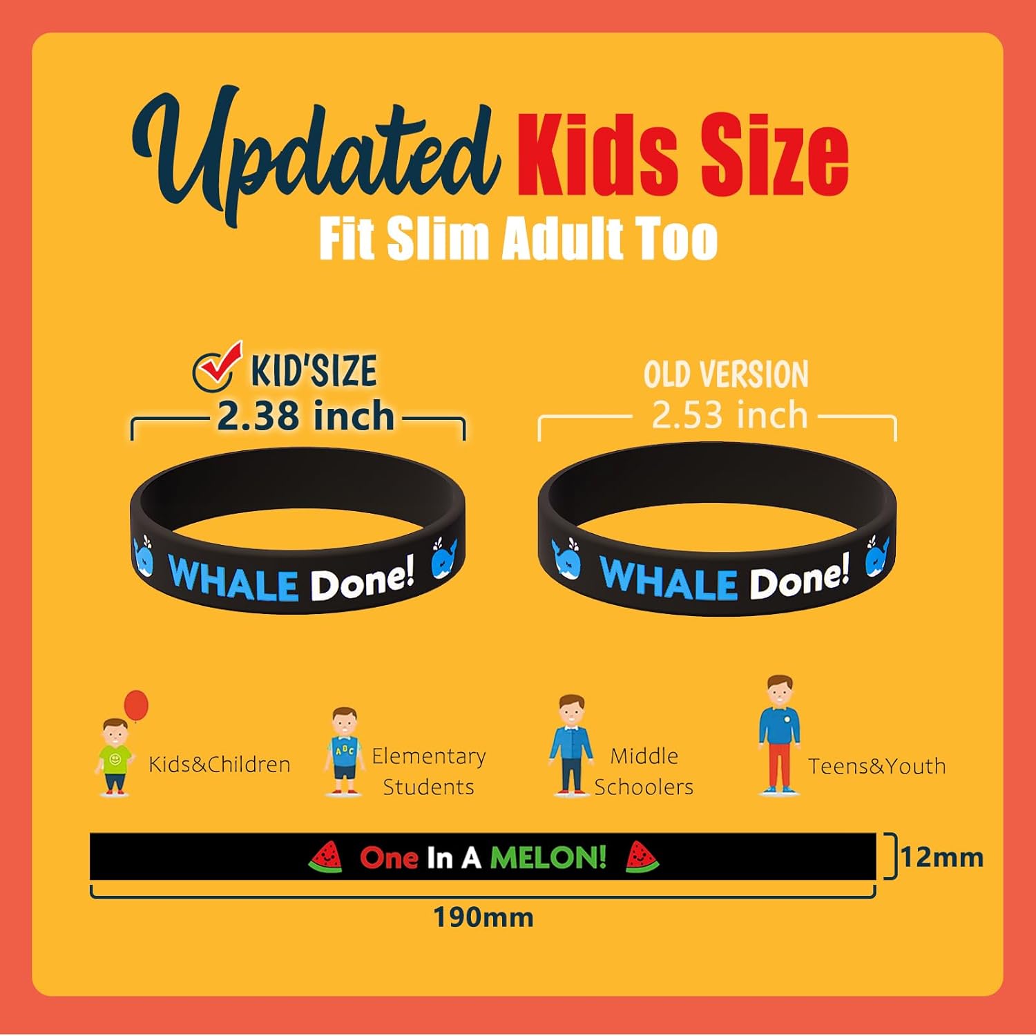 Students Rubber Bracelets Bulk wtih Motivational Quote Inspirational Sayings Positive Affirmation Wristbands for Kids Elementary School Classroom 120