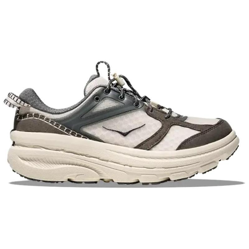 HOKA One One Bondi B3LS Slip Resistant Abrasion Resistant Low Top Casual Running Shoes Unisex Gray Sneakers 1155351-ARST