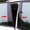 6pcs Fit For BMW X1 E84 2010 2011 2012 2013 2014 2015 Gloss Black Window Pillar Posts Cover B C Column Stickers Side Door Panel Trim