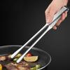 Heavy-Duty 316 Stainless Steel BBQ Grill Tongs - Korean Style