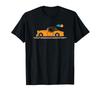 8-bit Cartoon Triumph TR3 TR 3 British Orange Sports Car Automobile T-Shirt