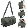 Cylinder Fishing Tackle Backpack Shoulder Bag Fishing Rod Outdoor Satchel DurableGreen