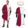 Carnival Men's Greek God Toga Costume with Laurel Wreath & Wristbands
