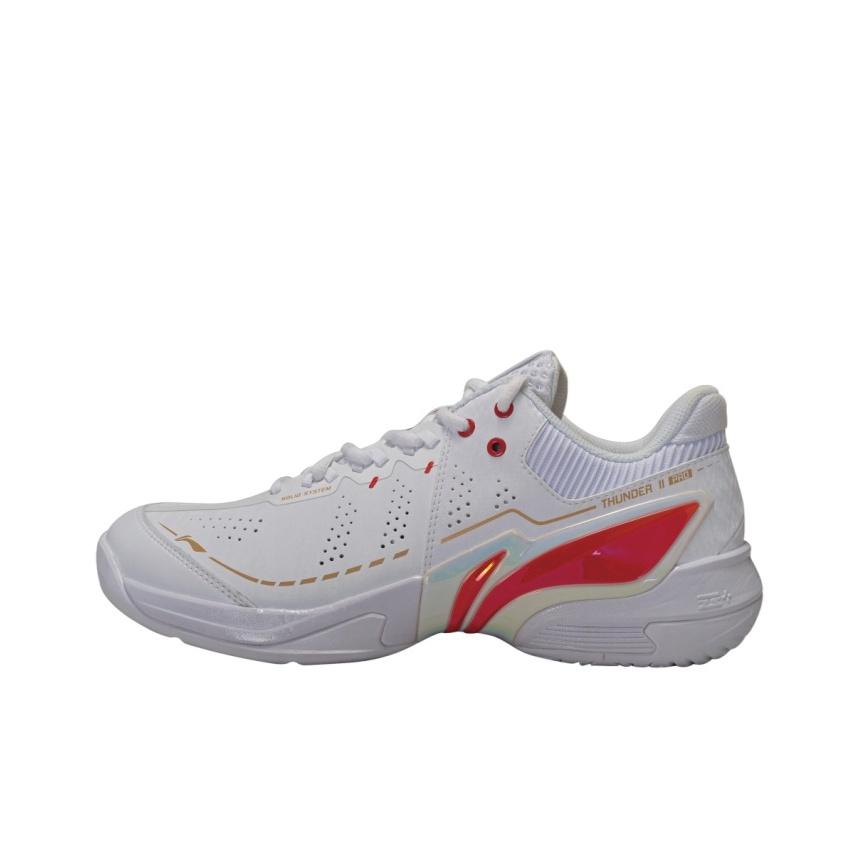 

Li Ning Badminton Collection Thunder II PRO Synthetic Leather, Textile Coverage Support Badminton Shoes Unisex AYAW001-5 43