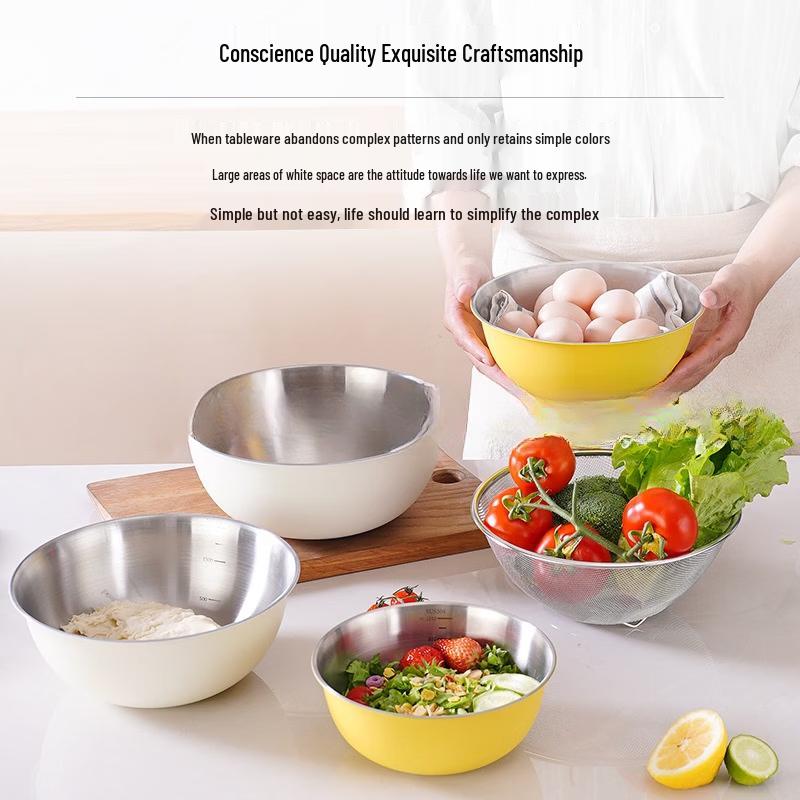 Wutuo 304 Stainless Steel Mixing and Salad Bowl