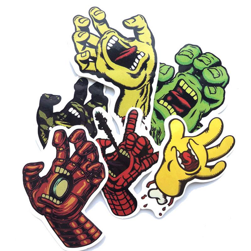 

19 шт. забавные наклейки «рука призрака», милые наклейки, наклейки для багажа Vtuber, наклейки для кружек, наклейки для украшения ноутбука