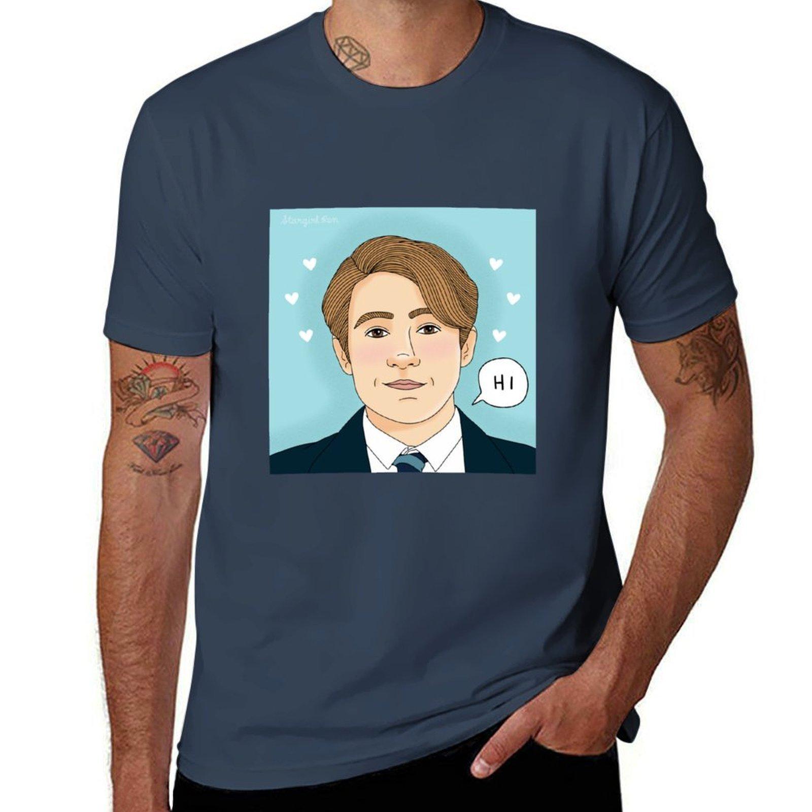 Nick Nelson Tshirt Daily Wear Plain Short Sleeve Shirt S