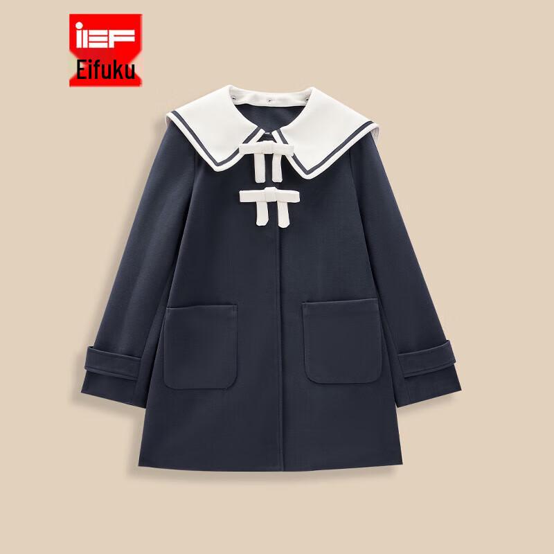 

IEF Women s 2025 Autumn/Winter Wool Blend Coat One Size