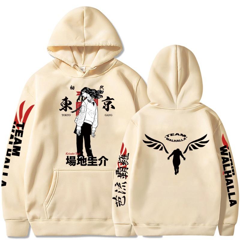 Harajuku Anime Tokyo Revengers Keisuke Baji Graphic Printed Hooded Men Women Hoodies Casual Sweatshirt Comfortable Streetwear