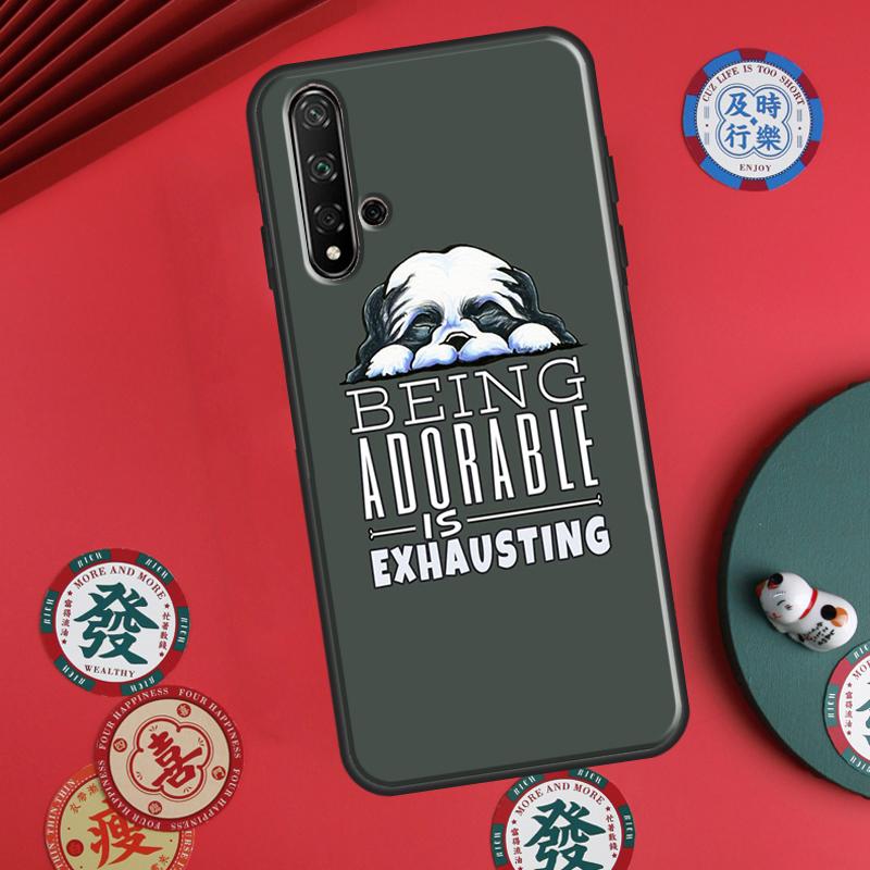 Cartoon Shih Tzu Dog For Huawei P20 P30 P40 Lite P60 Pro Nova 12i 11i 8i 12s 9 10 SE Y90 Y60 Y70 Y72 Y61 Y91 Case