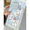 Transparent Soft Cartoon Puppy Phone Case for Apple 12/13/14/15/16 Pro Max and 15 Plus
