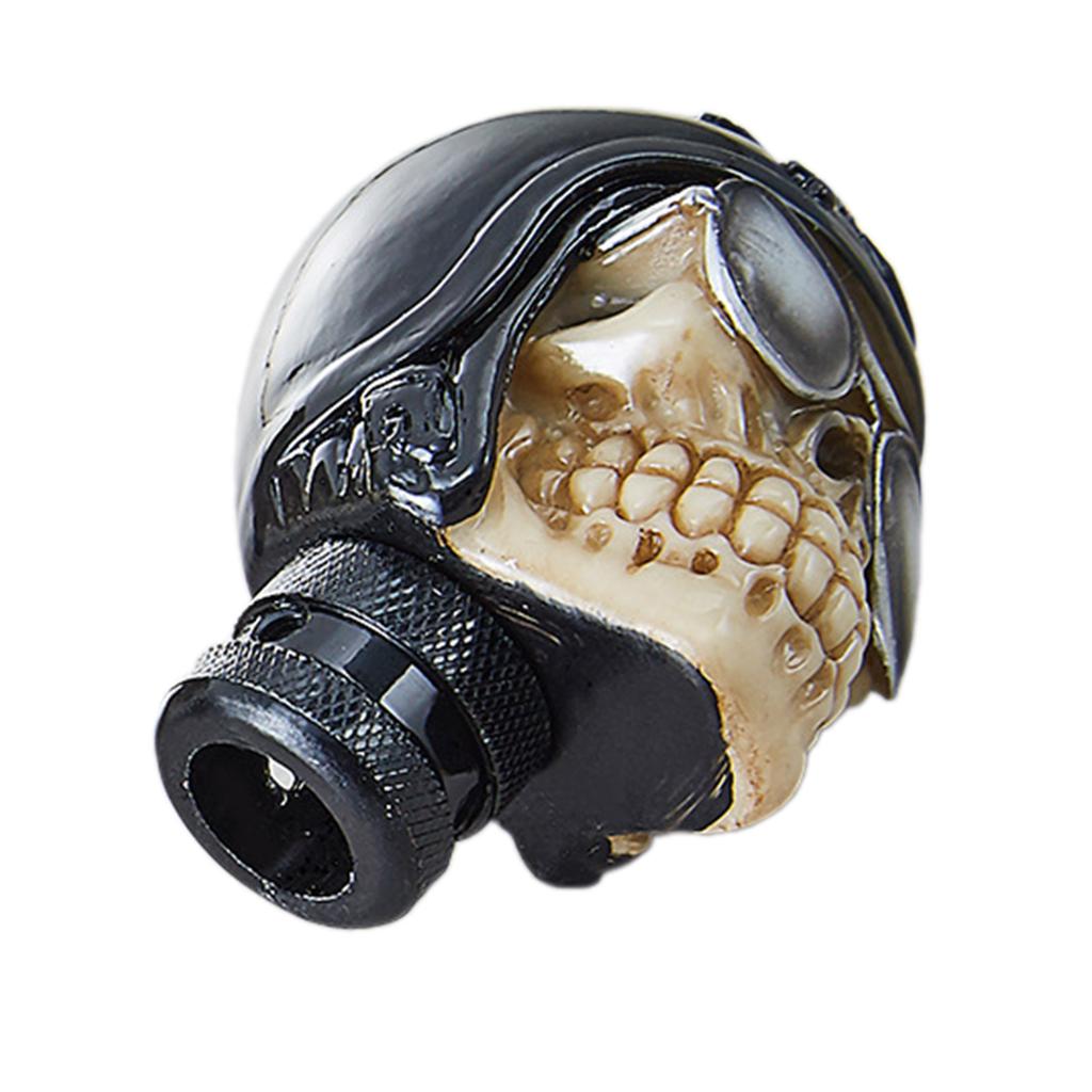 Stilvoller Harz Einzigartiger Totenkopf Stock Auto Schalthebel Knauf Manuelles Getriebe Hebel Schalthebel Innenraum Zubehör