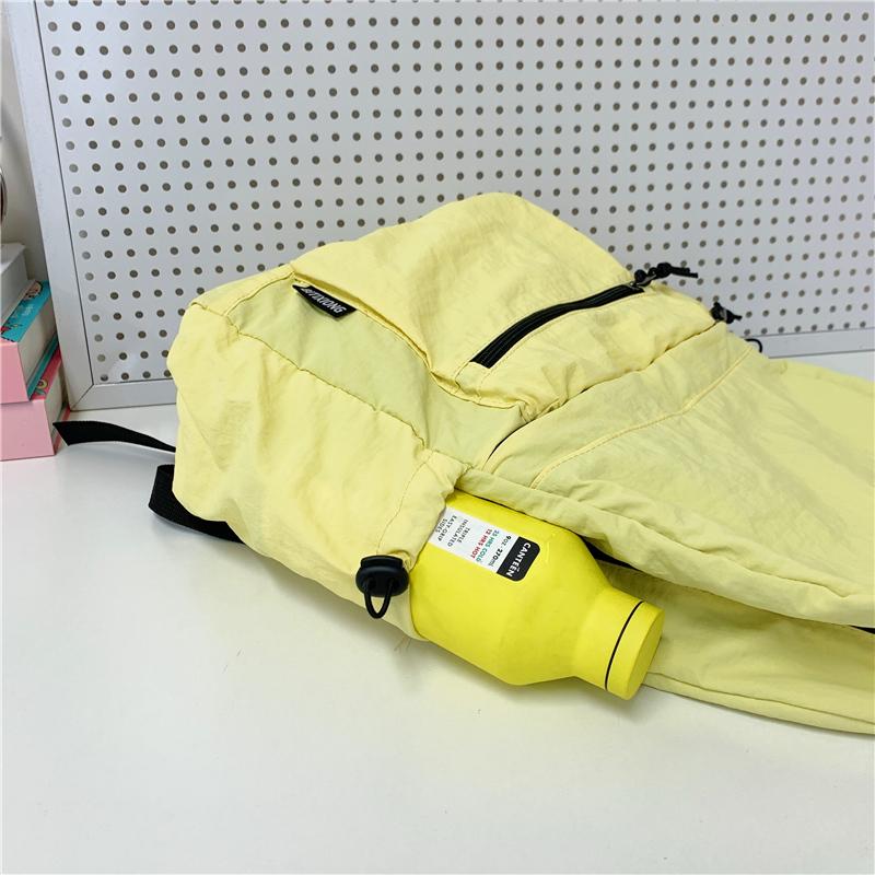 Lightweight Nylon Backpack Student Schoolbag Large Capacity Commuter Women Travel Backpack
