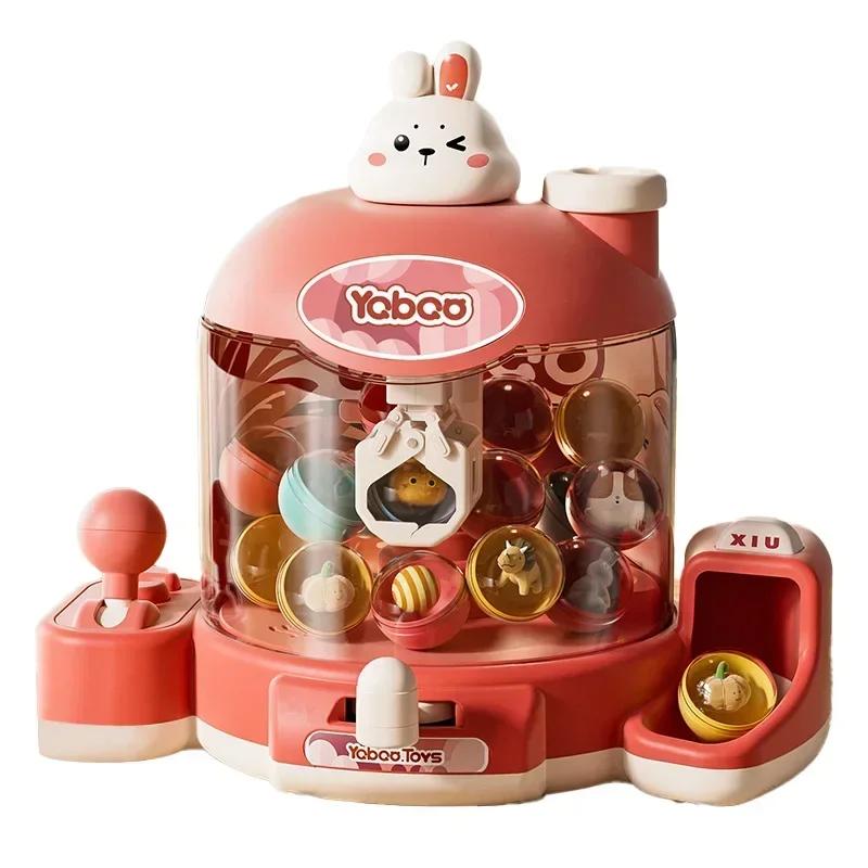 Non-Toxic Kids Clip Doll Claw Machine Doll Grabber Arcade Crane Claw Machine With Music And Lighting Mini Doll Machine Toy Christmas Gift