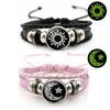 Three-layer Leather Bracelet Sun Moon Knitted Hand Chain Punk Bead Woven Bracelet  Gift