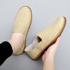 Outdoor Men Comfortable Soft Soled Non Slip Casual Handmade Shoes Fashion Brand Men Breathable and Wear-resistant Driving Shoes
