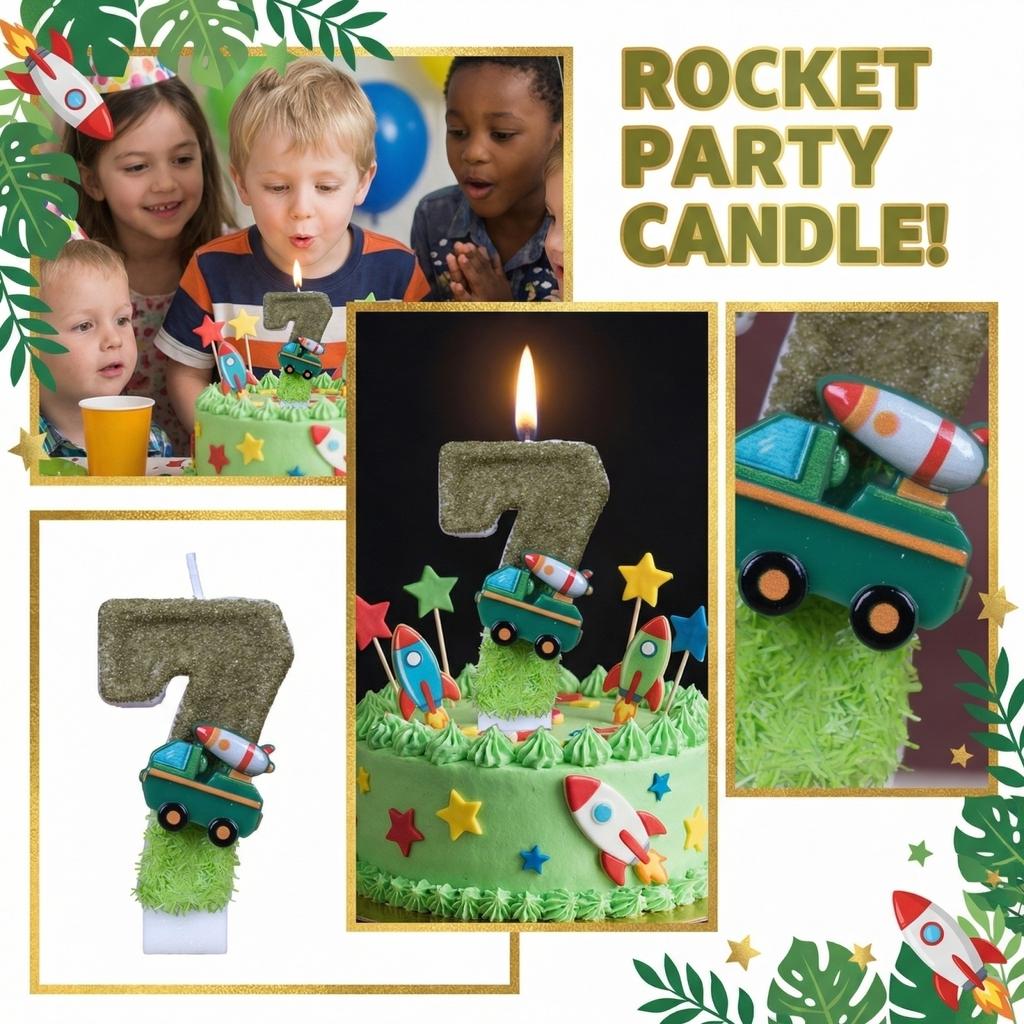 Fashion Cartoon Creative Birthday Candles Party Digital Candles