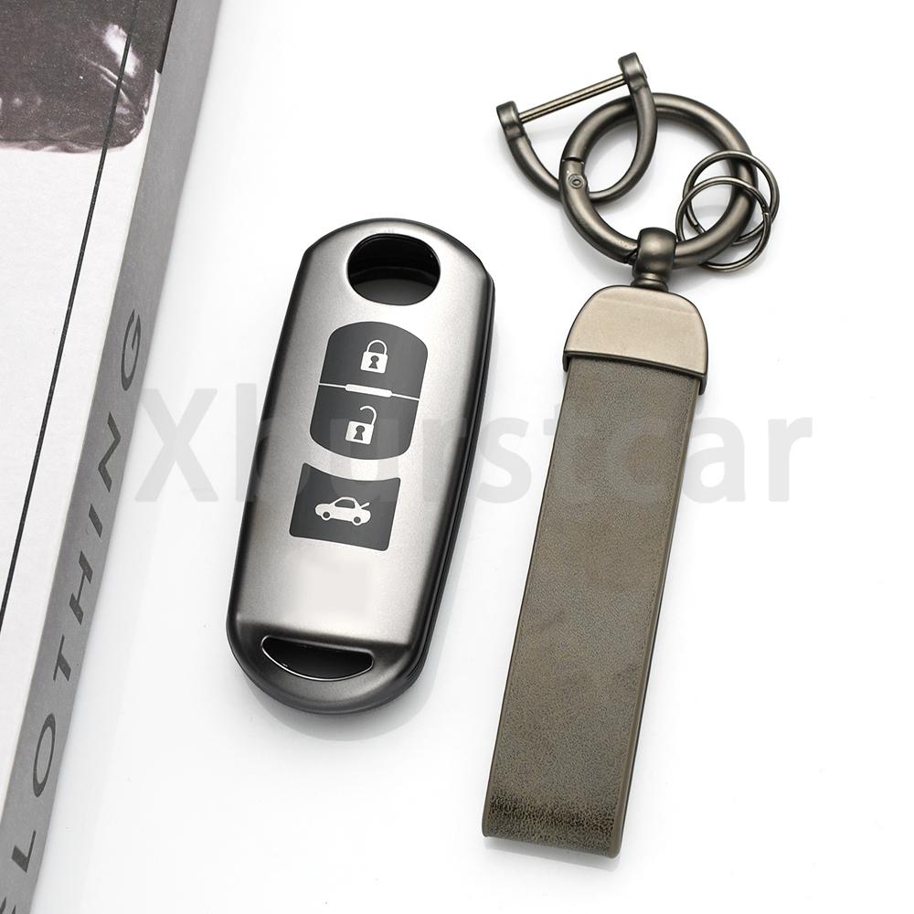Auto Fob For 2 3 4 Buttons Mazda Cx-5 Cx5 Cx-3 Cx7 Cx-9 2 3 6 Atenza Axela Demio Tpu Car Key Case Cover Shell Holder Keychain