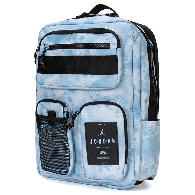 Jordan Fashion Trend Large Capacity Polyester Backpack Unisex Backpack Blue JD2433039AD001