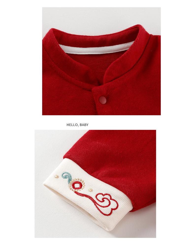 2025 Infant Long Sleeve Romper - Spring/Autumn One-Piece Jumpsuit for Girls