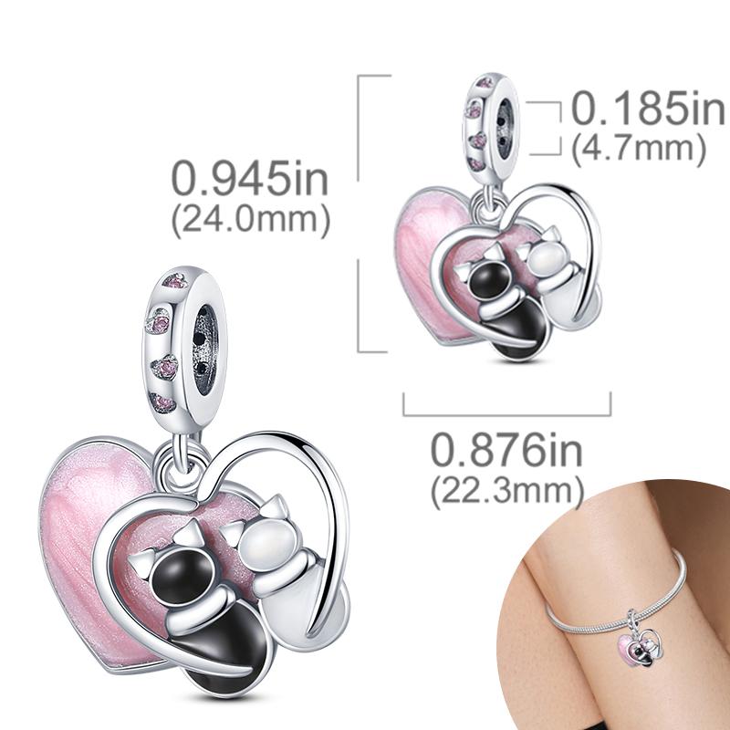 New Copper Plated Cute Dog Pets Charms Beads Fit Original Bracelet Charms Diy For Women Pendant Beads Jewelry Gift