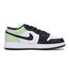 Jordan Air Jordan 1 Abrasion Resistant Low Top Vintage Basketball Shoes Men's Black Green 553558-131(Team85-)