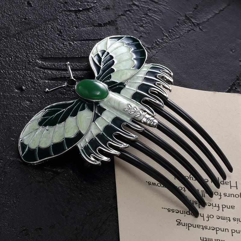 ZRM Fashion Vintage Titanic Butterfly Combs Charms Animals Hairpins Hair Combs Accessories Women Girlfriend Jewelry Gift