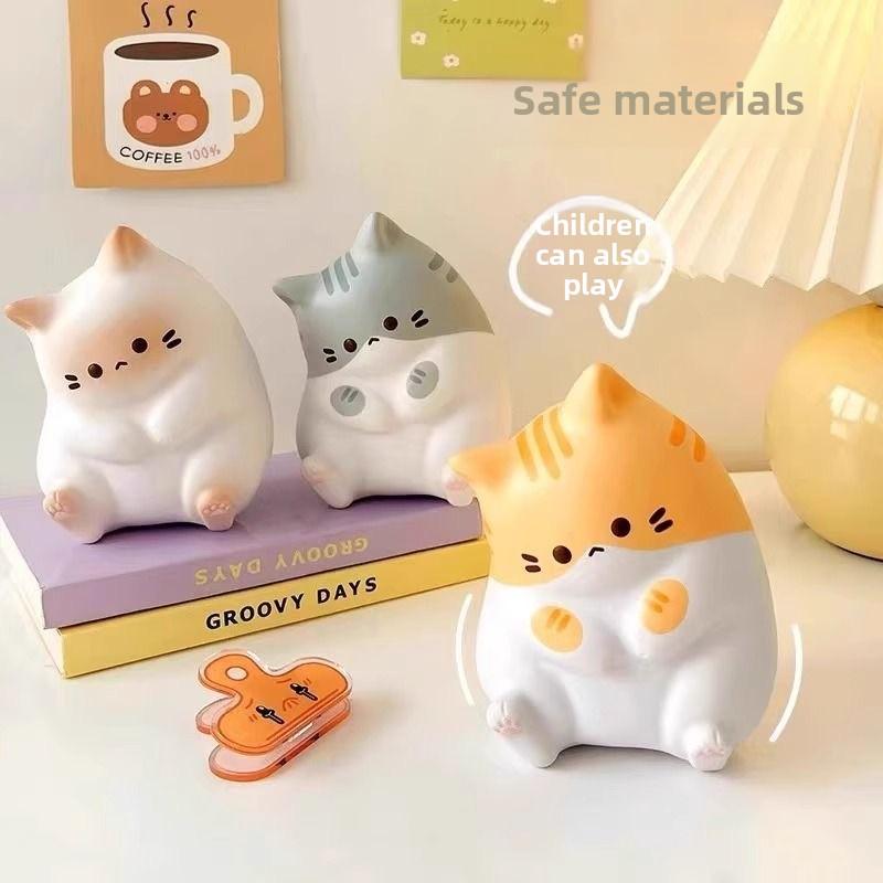 Creative New Cat Toy Adult Soft Pinch Pu Slow Return Pinball Popular Online Celebrity Toy Holiday Gift.