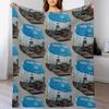 Amtrat Locomotive Throw Blanket Summer Cool Breathable Blanket for Sleeping