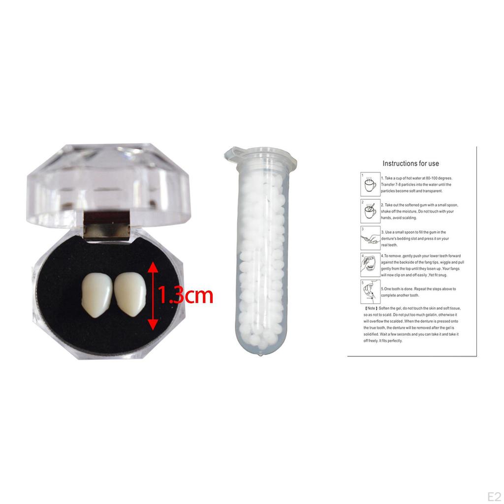 Halloween Fangs Fake Teeth Gift Decoration for Stage Performance Fancy Dress