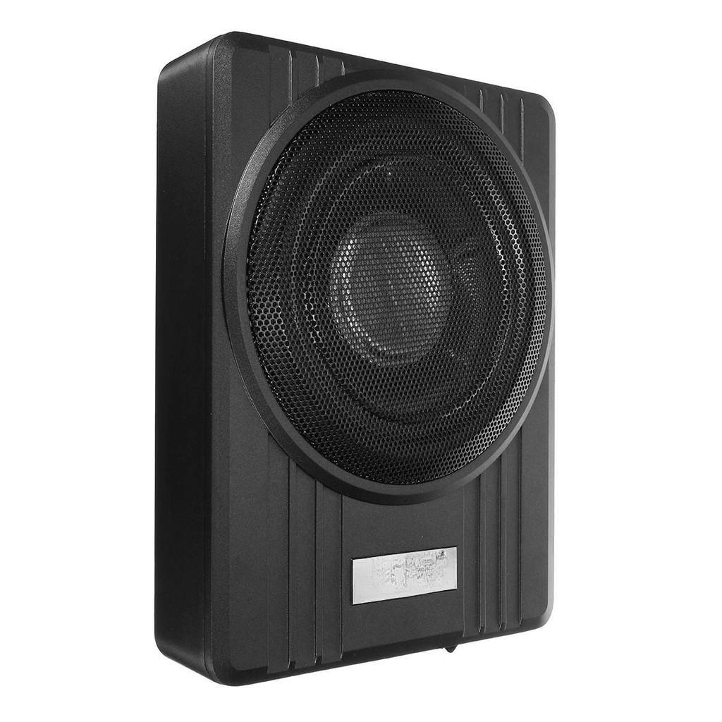 

600 Вт Высокая мощность 34,5*26*6,8 см Портативная автомобильная колонка Автомобильная аудиосистема 10-дюймовый Ультратонкий Сабвуфер 12 В Чистый Бас