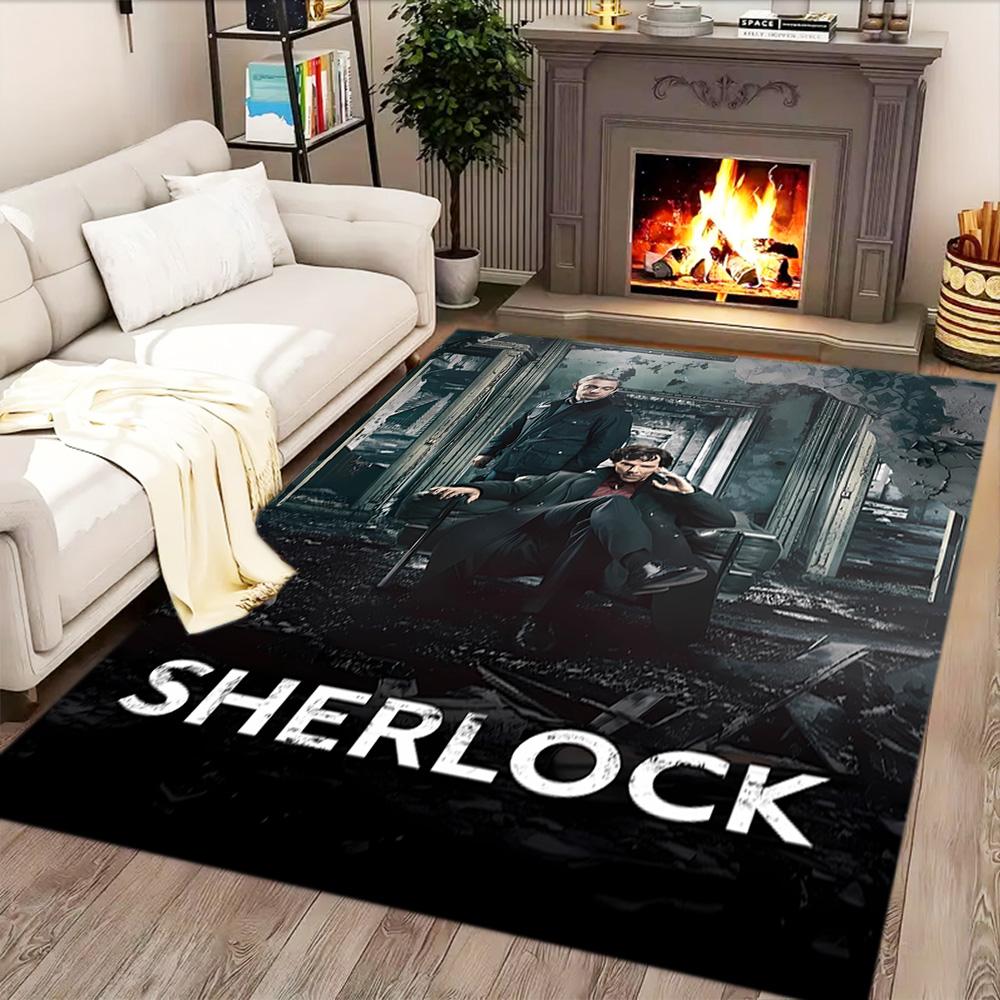 Sherlock Modern Detective Drama Rug for Living Rooms, Bedrooms, Home Décor, and As Gifts.