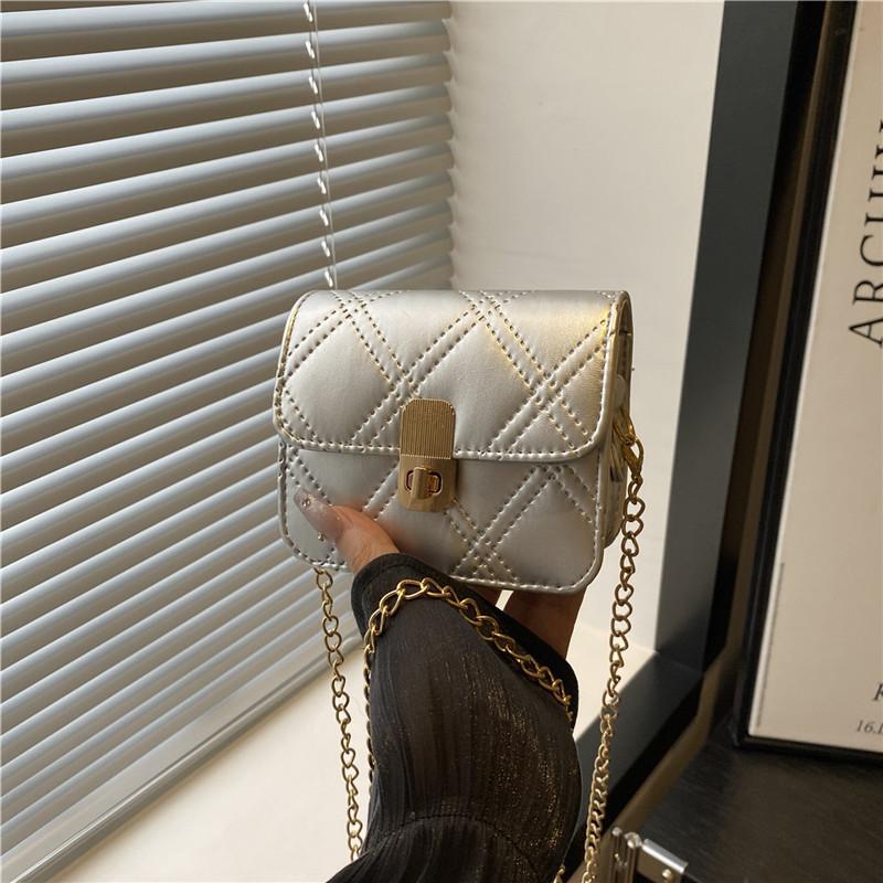 Premium mini square bag summer new diamond chain exquisite fashion versatile shoulder messenger bag women