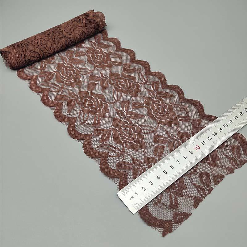 Clothes Lace Skirt Width 15cm Rose-shaped Lace Soft Elastic Accessories Curtains, Door Curtains DIY Apparel Sewing Supplies