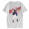 Cute Bocchi Girl Printed T-shirt Men Women Daily Life Summer Casual Crewneck Tshirt Rock and Roll Lover Cotton Short Sleeve