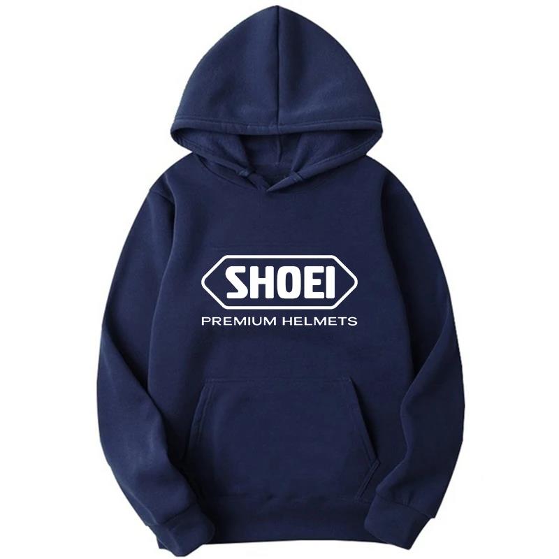 Helmet Printed Long Sleeved Hoodie Motorcycle Culture Autumn and Winter Hoodie Men High-quality Clothing Casual Long Sleeved Top