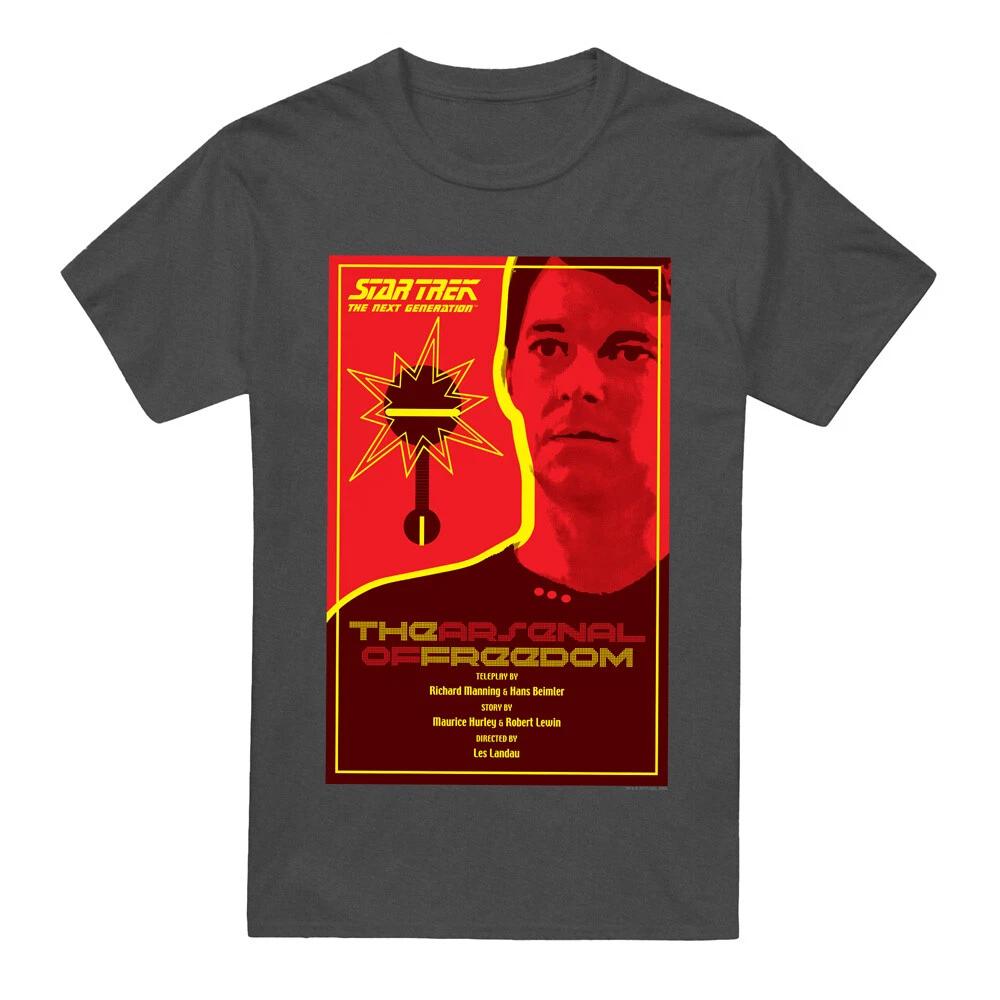 Star Trek TNG Season 1 Episode 21 T-Shirt S-2XL, Charcoal S