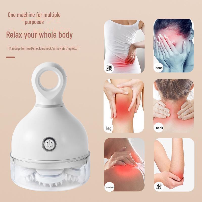 Portable Electric Head and Body Massager: Detachable, Washable, and Perfect for Cats and Humans