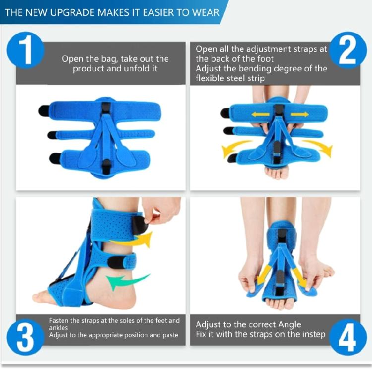 Plantar Fasciitis Night Splint Drop Foot Orthotic Brace,Adjustable Plantar Fasciitis Brace Supportive Foot Brace Gifts
