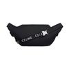 Celine Logo Print Multi-Zipper Nylon Fabric Shoulder Crossbody Chest Waist Bag Large Men bags Black 198682DMT-38SI