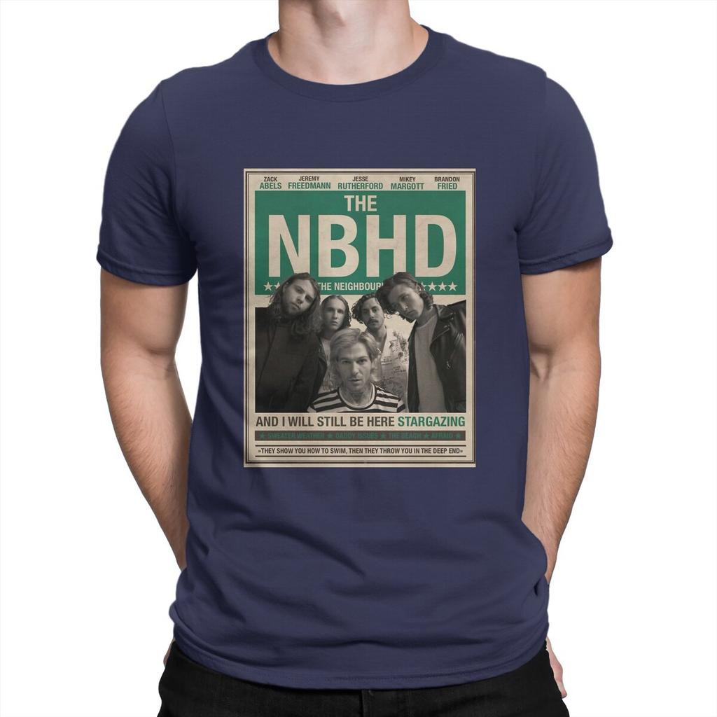 T-Shirt da Uomo Stargazing Vintage Cotone Puro Manica Corta Le T-Shirt Neighbourhood NBHD Girocollo Top Regalo di Compleanno