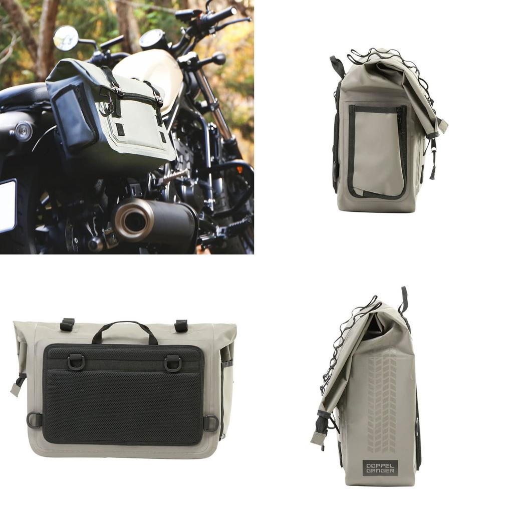 DOPPELGANGER Tarpaulin Saddlebag WP Storm Khaki DBT607-KH
